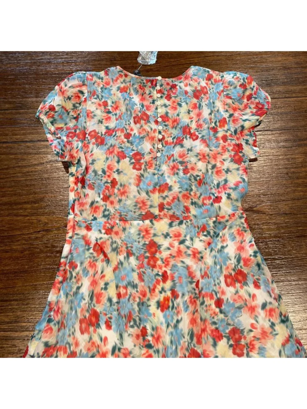 NWT J.Crew Ruffle-Hem Midi Dress Sz 6 Floral Boho Modest Feminine Lined Coquette